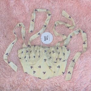 Princess Polly Yellow Floral Crop Top